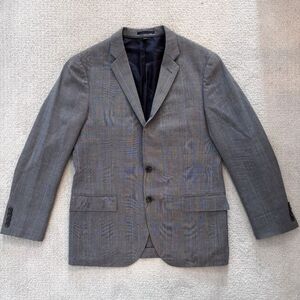 J. CREW 100% Wool Glen Plaid Ludlow Traveler Tollegno 1900 Italy Blazer Jacket